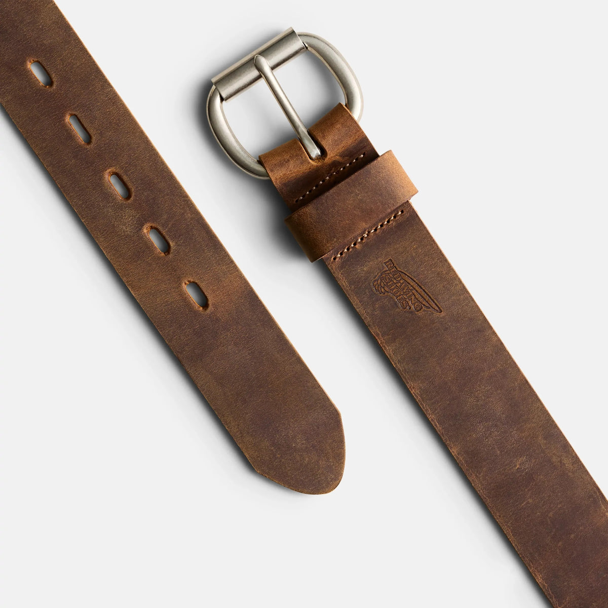 Red Wing Leather Belt with Roller Bar in Brown 96546 - Red Wing Shoes