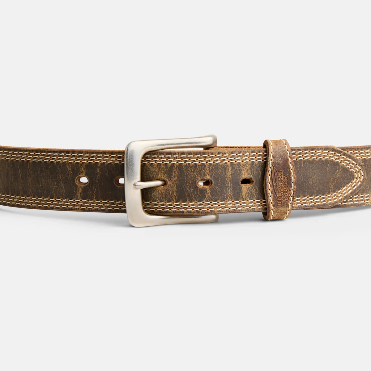 Red Wing Triple Stitch Leather Belt in Brown 96548 - Red Wing Shoes