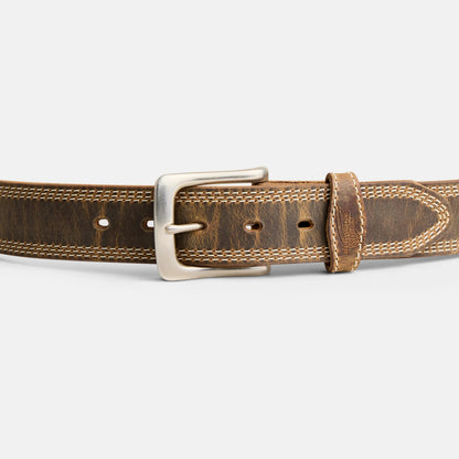 Red Wing Triple Stitch Leather Belt in Brown 96548 - Red Wing Shoes