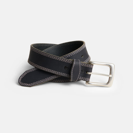 Red Wing Triple Stitch Leather Belt in Black 96549 - Red Wing Shoes