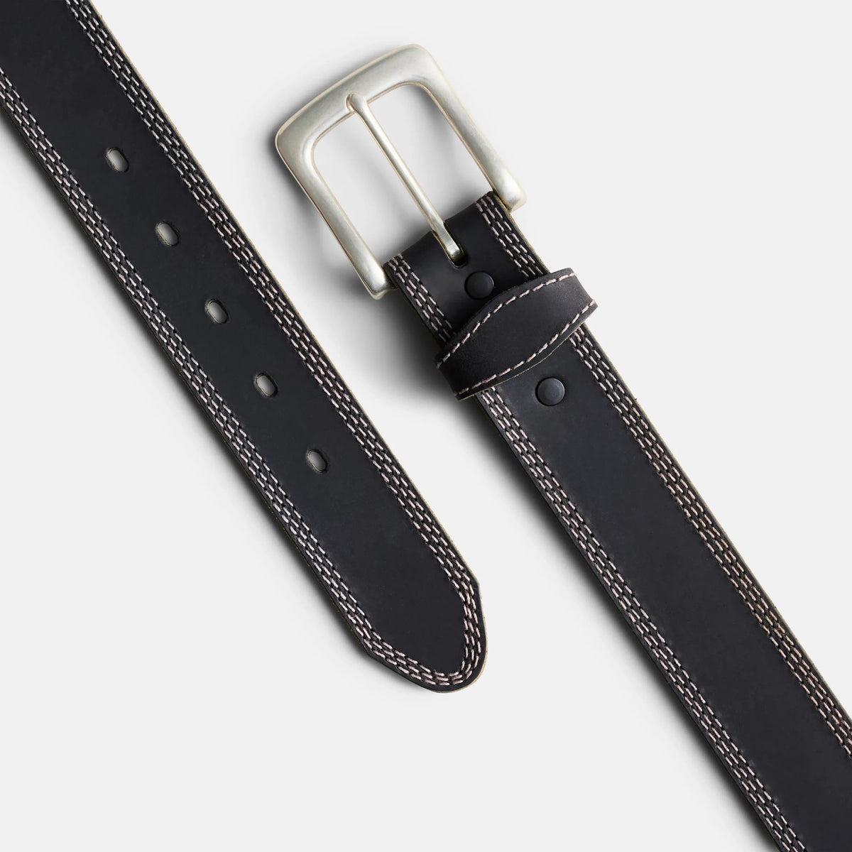 Red Wing Triple Stitch Leather Belt in Black 96549 - Red Wing Shoes
